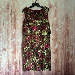 Jones New York Collection Watercolor Floral Print
Sheath Blouson Dress Size 6